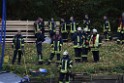 Einsatz BF Koeln PKW im See Koeln Esch P066